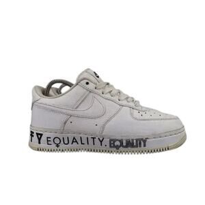 Nike Shoes Mens 6.5 Sneaker Air Force 1 Low Equality Lifestyle Leather AF1 White